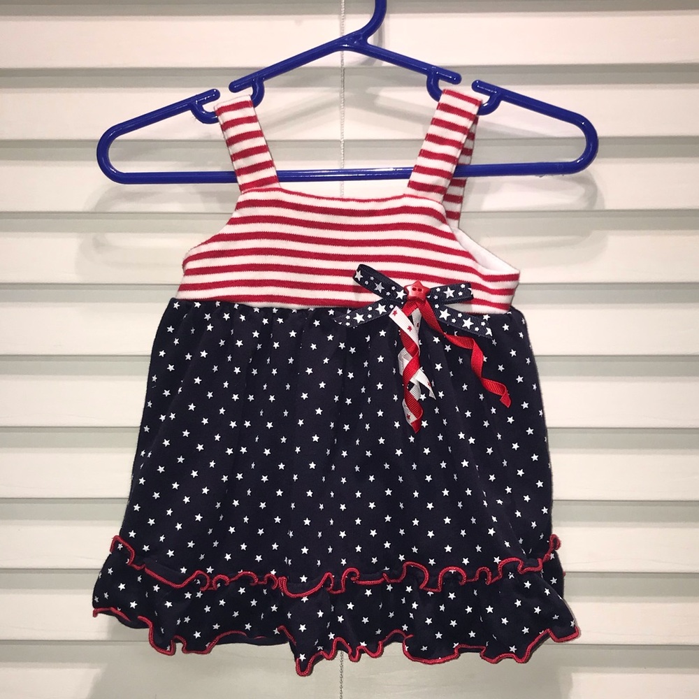 Sofia Rose Patriotic Dress!   Size 6/9 months